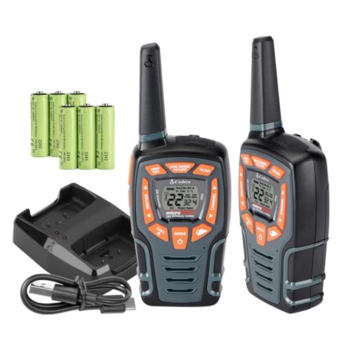 3-Pack Cobra ACXT545 Weather-Resistant Walkie Talkies with NOAA Weather, 28-Mile Range