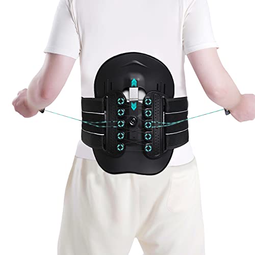 Adjustable Lumbar Back Brace with 3D Pad Support for Sciatica & Herniated Discs - One Size Heavy