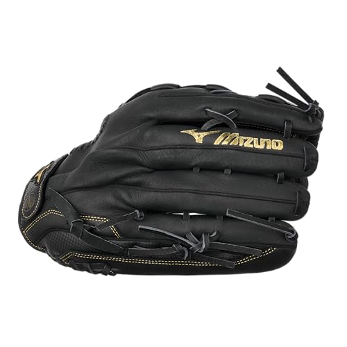 14-Inch Slowpitch Softball Glove Unisex Adult Premier Series Black/Gold Tartan Web