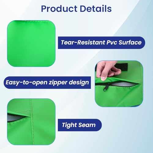 FDW Gymnastics Incline Exercise Mat - Foldable Yoga & Tumbling Mat with Non-Slip Surface