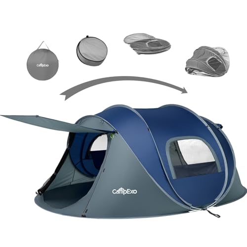 2-4 Person Waterproof Pop-Up Camping Tent - Instant Setup, Breathable & Durable for Outdoor Hiking & Family Camping