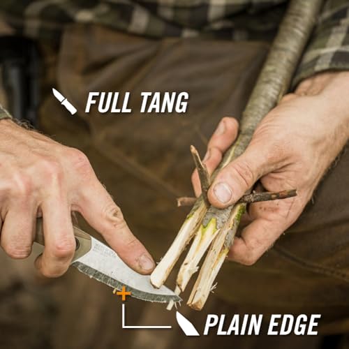 Gerber Gear Principle Fixed-Blade Survival Knife Black - Firestriking Spine & Triple Mounting Sheath, Made in USA