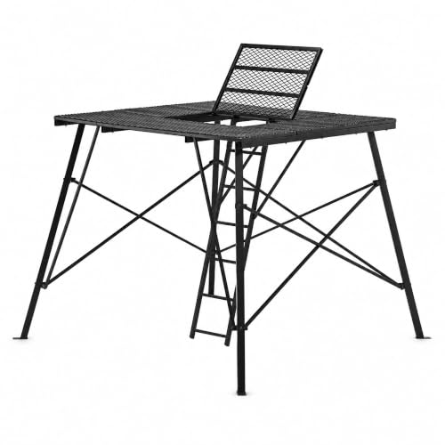 Muddy Steel Ground Blind Platform 65x65 Inches with Trap Door, Supports 500 lbs