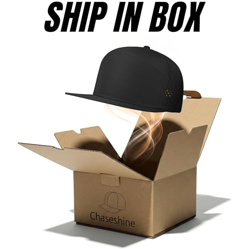 Performance Trucker Hat for Men & Women - 7 Panel Snapback Flat Bill Cap - 7XL Big Heads / 11 Black