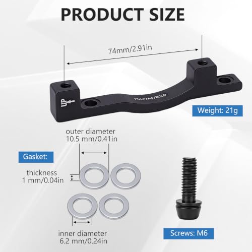 Bike Disc Brake Mount Adapter 160-203mm Front Rear Caliper Spacer