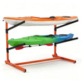 2-Level Kayak Storage Rack Freestanding No Drilling Upright Garage