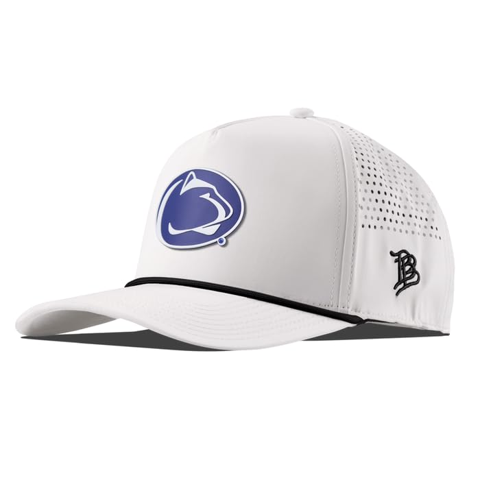 Penn State Nittany Lions Logo Curved Rope Hat - One Size White Black