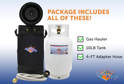 Propane Tank Carrying Case 10X18 Inches for 10LB Gas Bottles Camping Outdoor