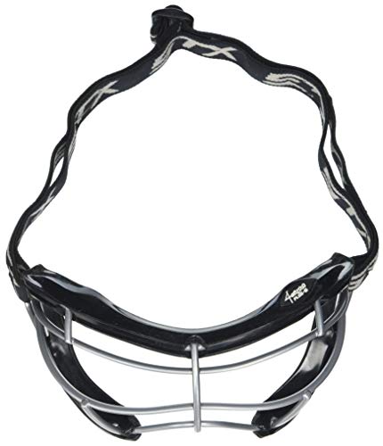 STX Lacrosse 4Sight+ S Goggles Black Adult Silicone Eye Mask for Women's Lacrosse