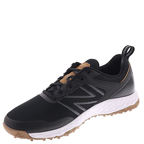 New Balance Men's Fresh Foam Contend Golf Shoes Black/Gum Size 12