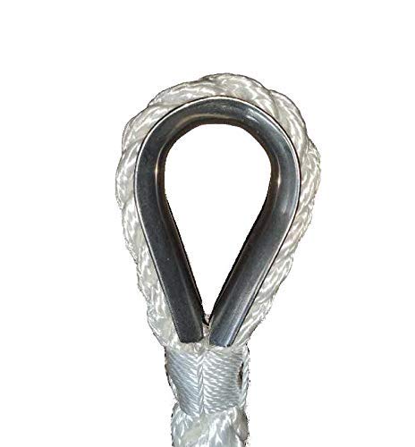 MarineNow 8.5 lb Galvanized Fluke Anchor Kit with 98 ft Marine Rope & Chain