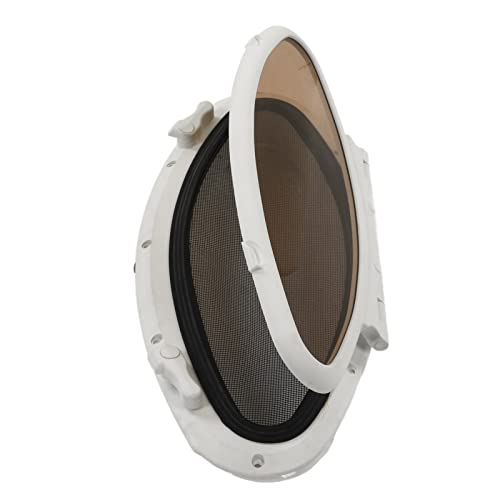 Marine Hatch Porthole Window - Elliptical, Anti-Seal, Screen for RV