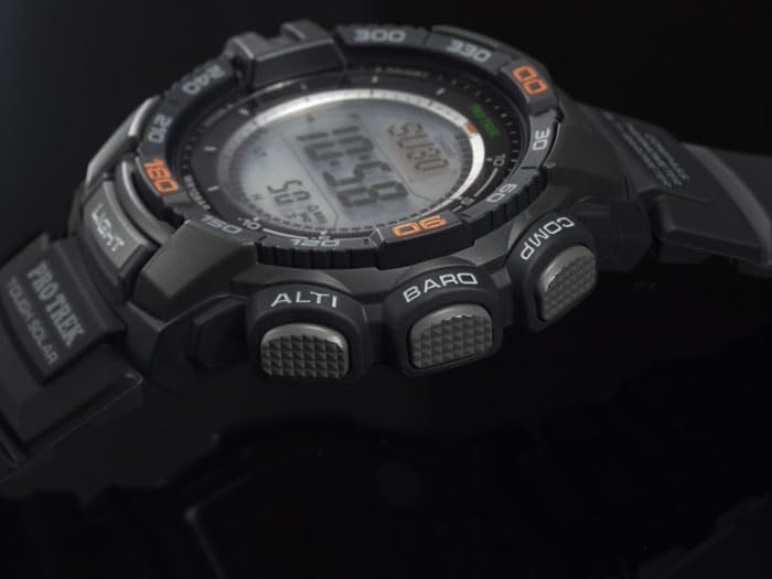 Digital Outdoor Sport Watch with Altimeter, Compass, Barometer - Solar Powered