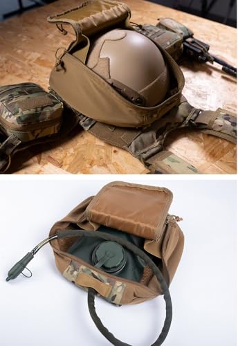 BOMTURN Camo Tactical Outdoor Vest for Men with Quick Release Buckle & Detachable Molle System