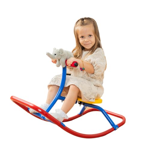 Kids Indoor Rocking Seesaw with Wide Base - Safe Toddler Balance & Motor Skill Toy