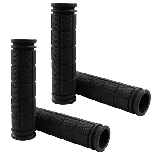 Murtenze Bike Handle Grips - Black, 4 Pack, Non-Slip Rubber Replacement