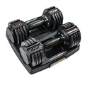 CAP Adjustable Dumbbell Set Pair 12.5 lb Honeycomb Handle - Space Saving Home Gym