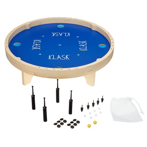 KLASK Magnetic 4-Player Tabletop Game - Half Air Hockey, Half Foosball