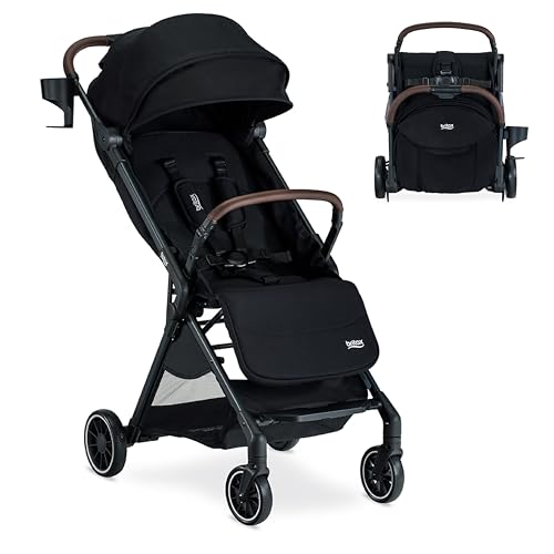 Britax Juniper Compact Stroller Raven Black - Lightweight & Portable Baby Pushchair