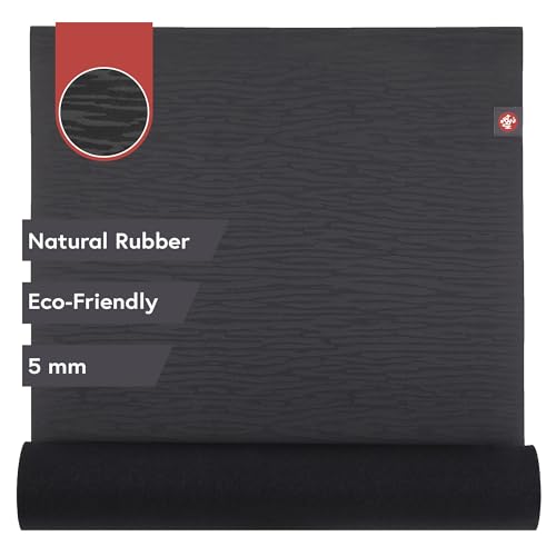 Manduka eKO Charcoal Yoga Mat 71x24 Inch Eco-Friendly Natural Rubber
