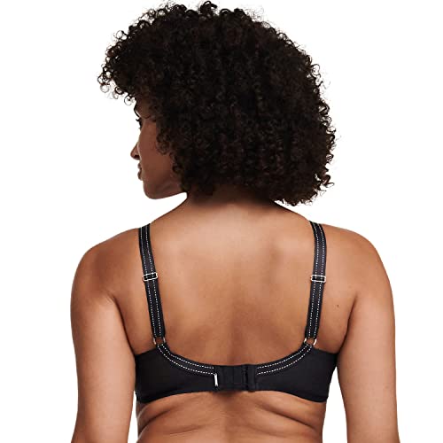 Full Coverage Unlined Bra 38H Black - Comfortable French Lace Support