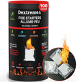Dextreme Waterproof Fire Starter Kit - 100 Pcs Indoor & Outdoor Firelighters