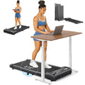 THERUN Under Desk Walking Treadmill Light Black 265LBS Weight Capacity Remote