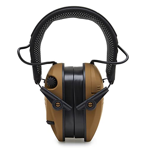 Electronic Muff with Noise Cancellation - Battle Brown, One Size