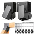 Green A-Frame Swing Set Brackets Kit for 4x6 Top Beam & 4x4 Legs - Heavy Duty Stainless Steel