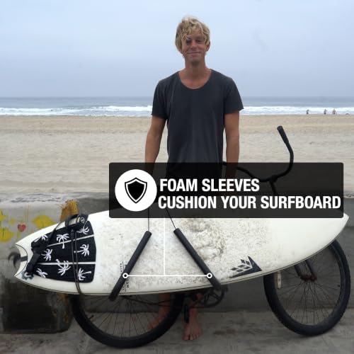 Ho Stevie! Surfboard Bike Rack - Black for Bikes Up to 8 Feet Shorter