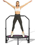 DARCHEN 40 Inch Rose Red Mini Trampoline for Adults, Indoor Rebounder Exercise Equipment, 550FHB-RoseRed