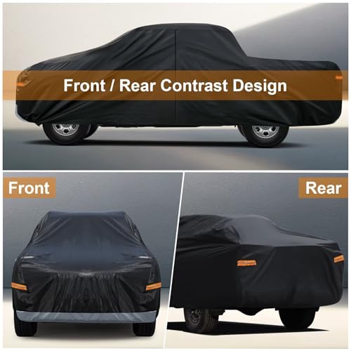 Kayme Heavy Duty Truck Cover for GMC Sierra 2002-2025 Double/Extended/Crew Cab Black