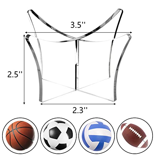 12-Pack Acrylic Ball Display Stands for Sports Balls and Collectibles