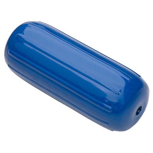 TaylorMade Big B Inflatable Vinyl Boat Fender 8x20 Inch Blue with Rope