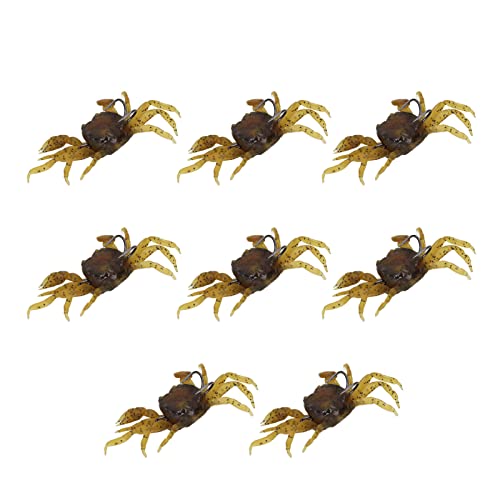 Artificial Crab Bait with Hooks - 8 Pcs Soft Lures for Freshwater & Saltwater Fishing