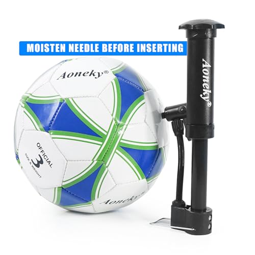 Soccer Ball with Pump - Durable Eco-Friendly 2.5mm PVC Leather & Reinforced Stitching