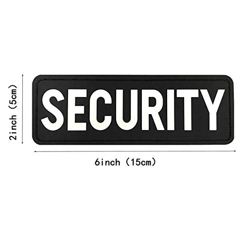 PVC Security Hook Fastener Back for Military Tactical Vests - White 6x2 inch