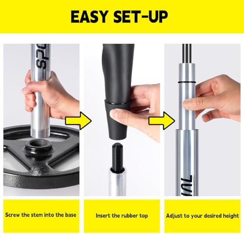 Adjustable Batting Tee for Baseball & Softball 24-46 Inches - Kids & Adults Training Equipment