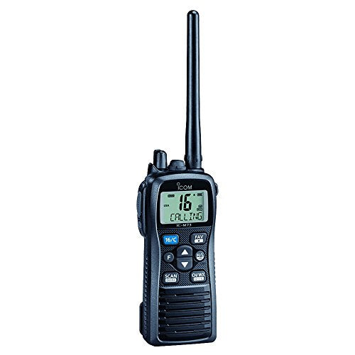 Handheld Marine Radio 6W Waterproof VHF Radio with LCD Display & Charger