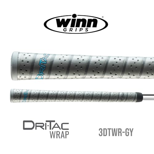 Winn Dri Tac Wrap Golf Grips 13-Piece Bundle - Non-Slip Contoured Comfort