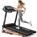 Black JELENS Foldable Home Treadmill with 15% Auto Incline, 3.0HP Quiet Motor, 330LBS Capacity