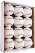 Skiennix Official Size Practice Baseballs - 12 Pack for Youth/Adult Training | Perfect for League Play, Pitching, and Autographs