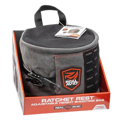 Real Avid Large Adjustable Shooting Rest Bag with Micro-Click Elevation