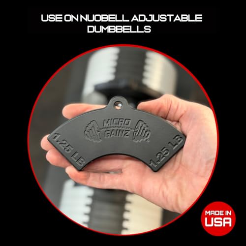Micro Gainz 1.25LB Magnetic Weight Plates Set for Nuobell Dumbbells - 4 Piece