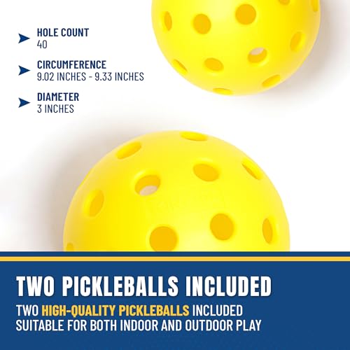 Youth Pickleball Set with Net Paddles and Balls for Kids Ages 5-12