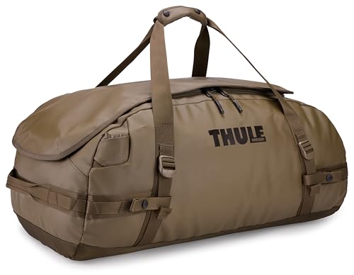 70L Weather-Resistant Duffel Bag - Khaki, Converts to Backpack, Travel Ready