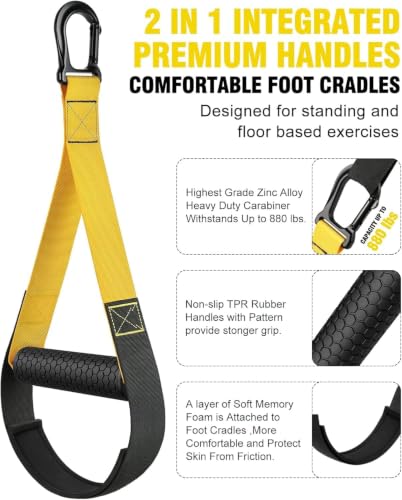 Home Resistance Training Kit with Bands Handles Door Anchor for Full Body Workout