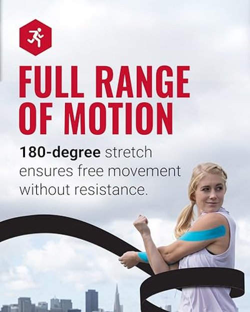RockTape RX Sensitive-Skin 2-Inch Kinesiology Tape, 16.4-Foot Continuous Roll, Beige