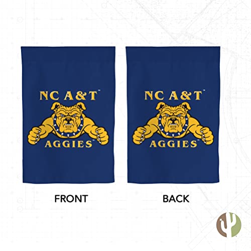 Outdoor Garden Flag - Carolina A&T State University Double-Sided 3-Ply Polyester 12x18 Inch