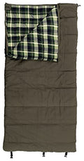 ALPS OutdoorZ Redwood Green -10°F Flannel-Lined Over-Sized Sleeping Bag for Cold Weather Camping